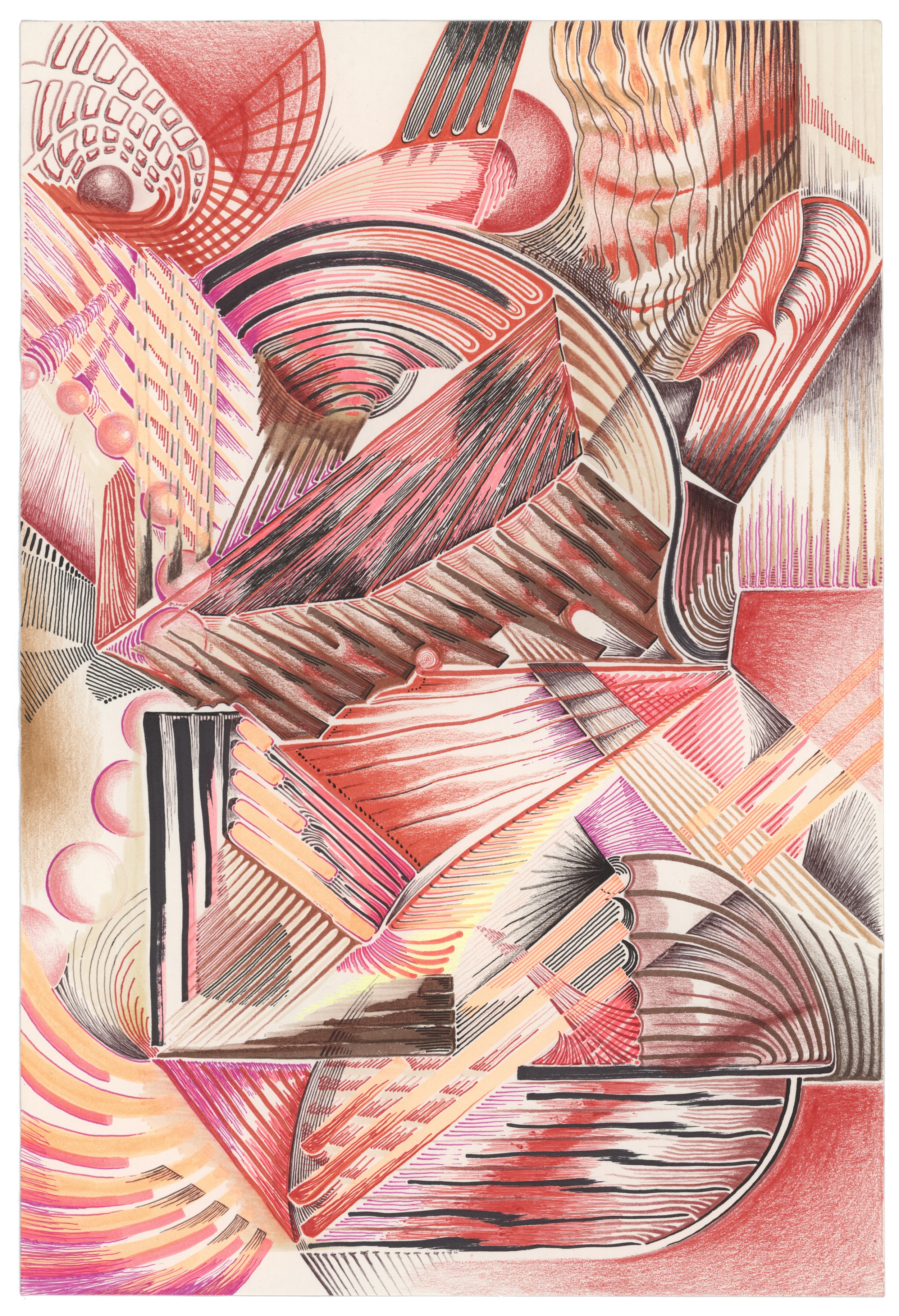 Warm Abstract Tall | Look Closer Illustrations